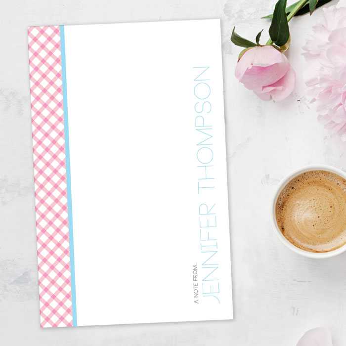 Criss Cross Custom Notepad