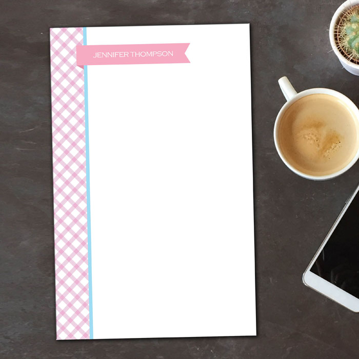 Criss Cross Flag Custom Notepad