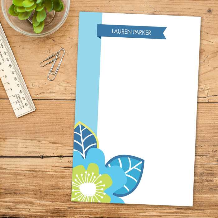 Bold Beauty Border Custom Notepad
