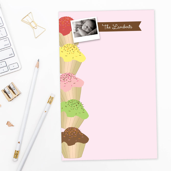 Yummy Treats Photo Custom Notepad
