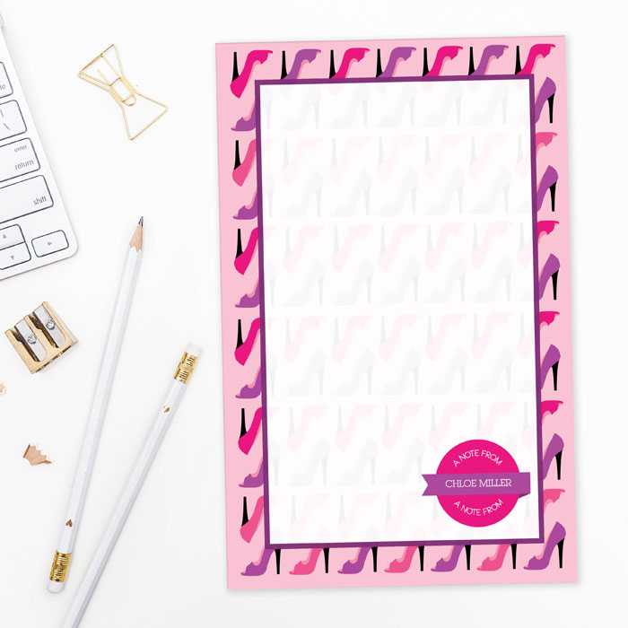 Love for Shoes Square Custom Notepad