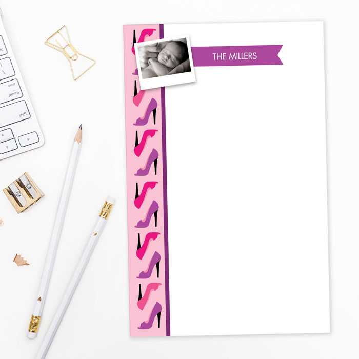 Love for Shoes Photo Custom Notepad