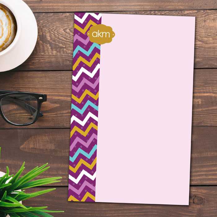 Mix Chevrons Custom Notepad