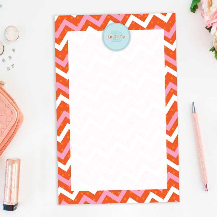 Mod Chevrons Custom Notepad