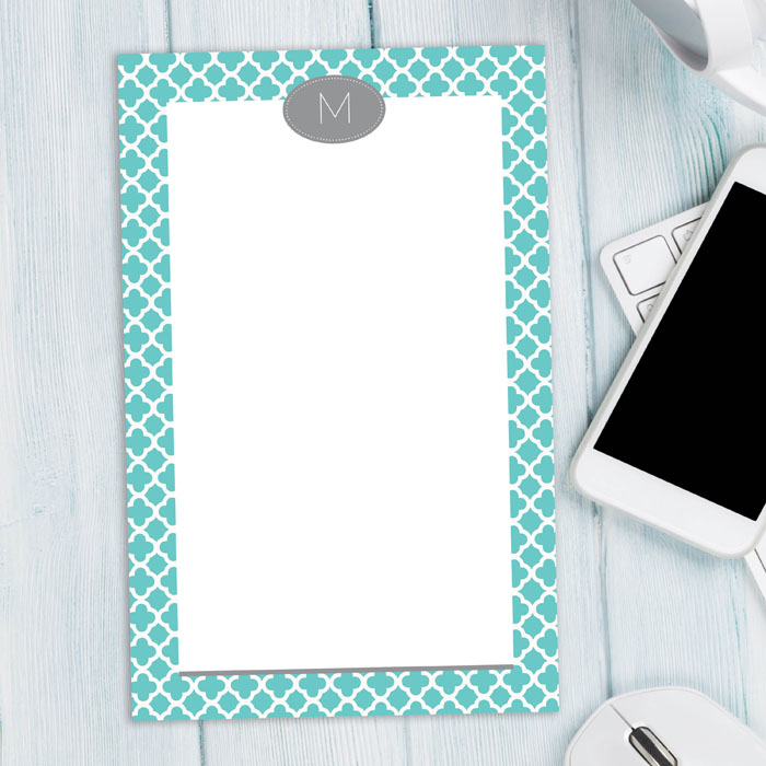 Quatrefoil Beauty Custom Notepad