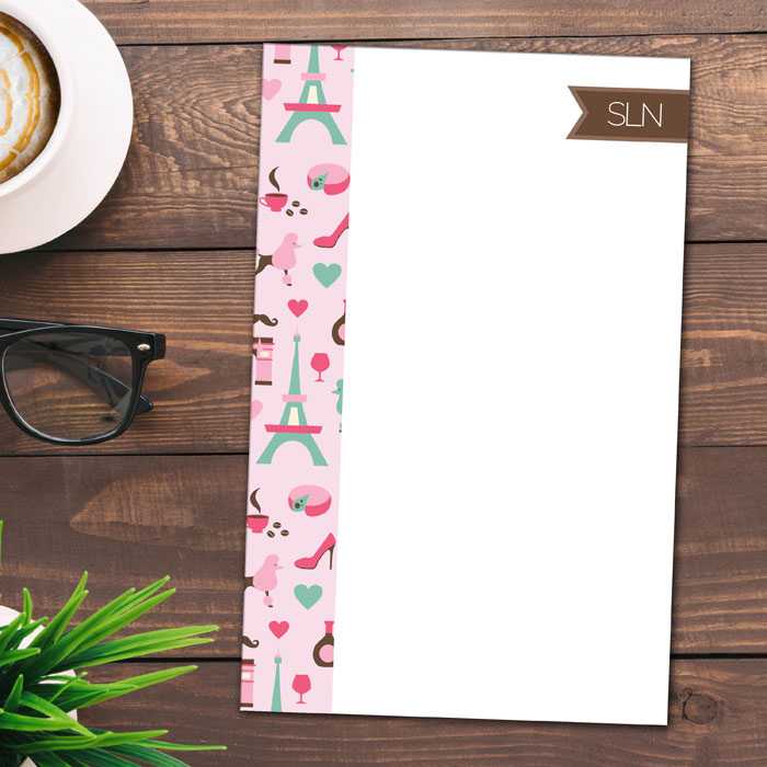 Paris Chic Style Custom Notepad