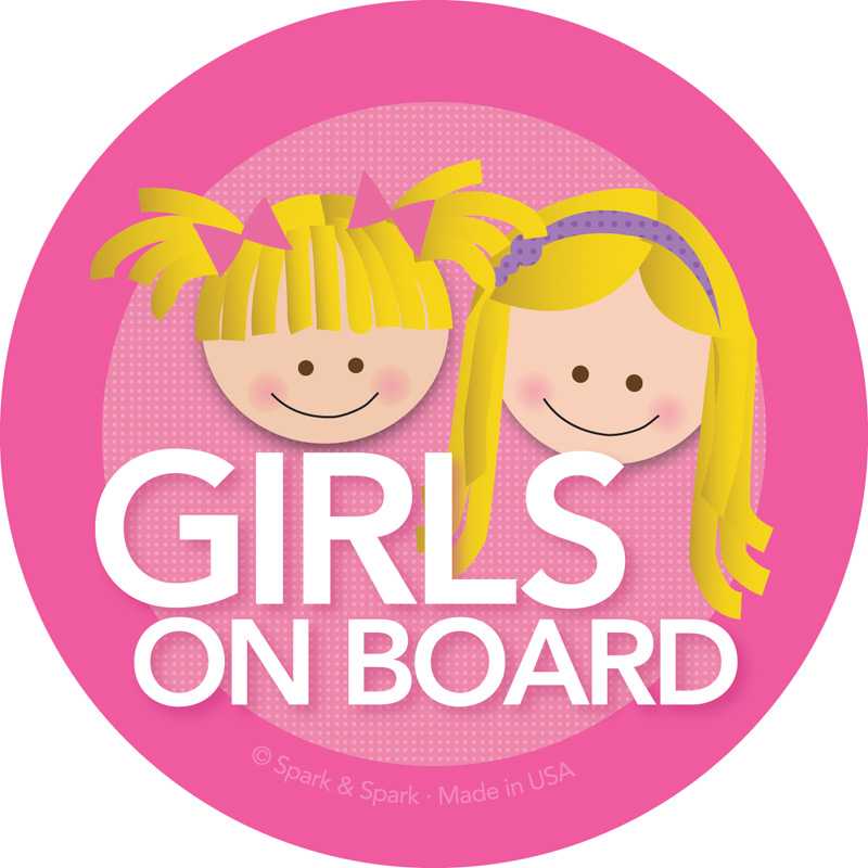 Girls Blonde On Board Sticker