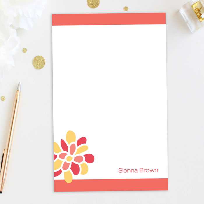 A Sweet Bloom Custom Notepad