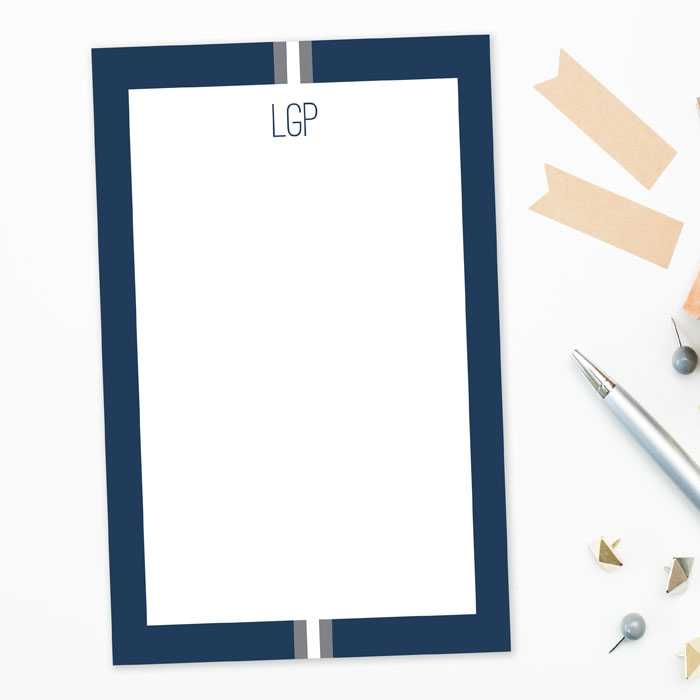 Elegant Ribbon Custom Notepad