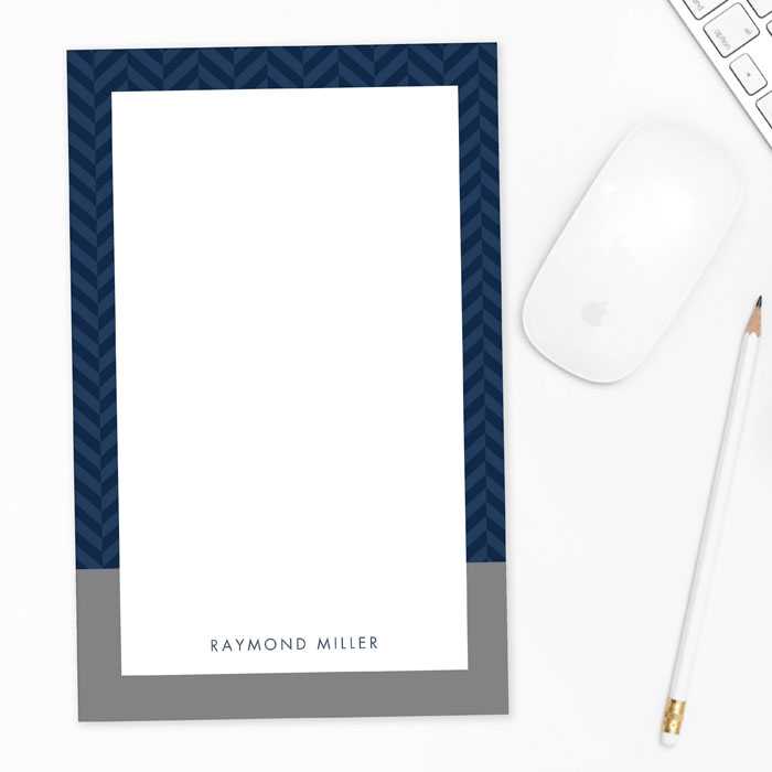 Herringbone Mood Custom Notepad