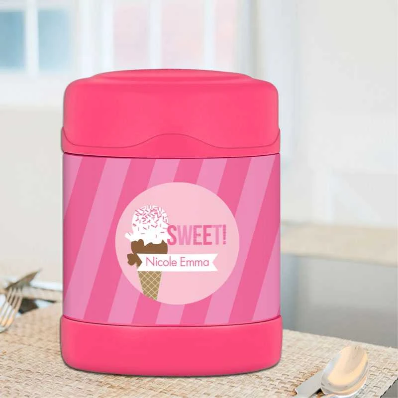 Sweet & Yummy Pink Thermos Food Jar