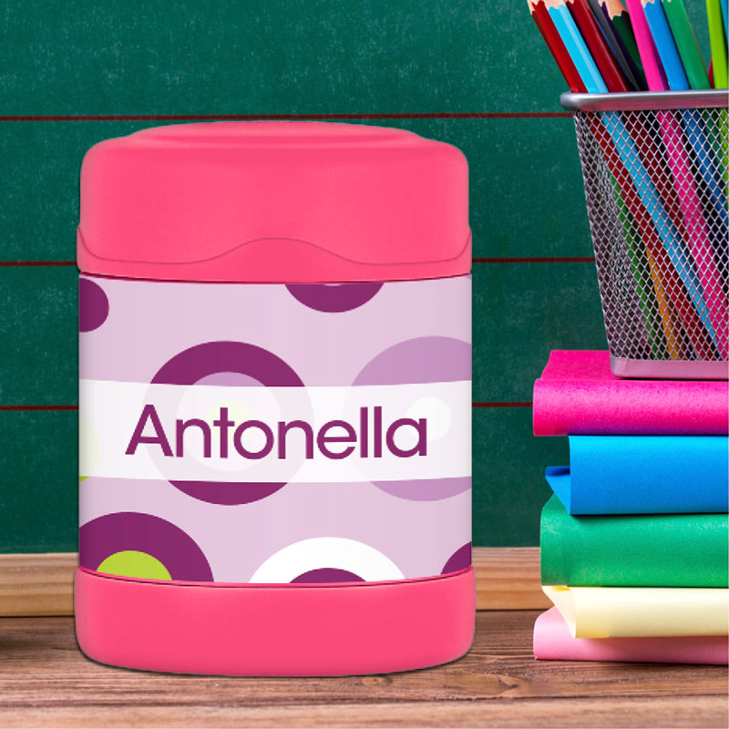 Circles and Circles Purple Thermos Food Jar