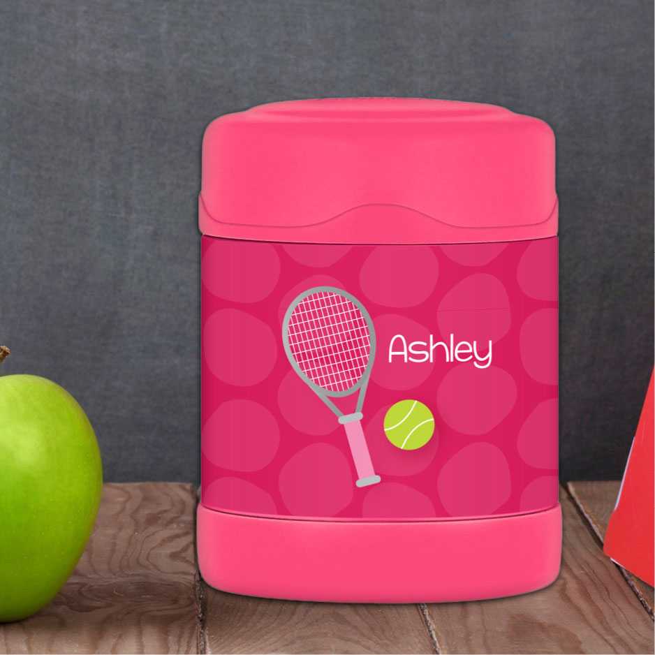 Tennis Fan Girl Thermos Food Jar