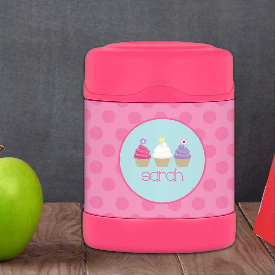 Three Sweet Cupcakes Thermos Food Jar
