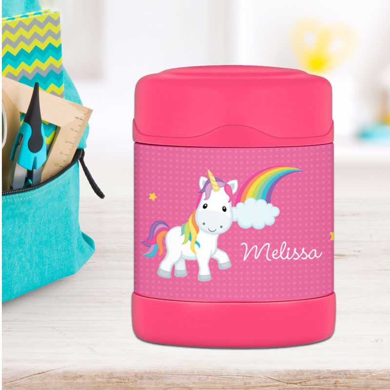 Rainbow Unicorn Thermos Food Jar