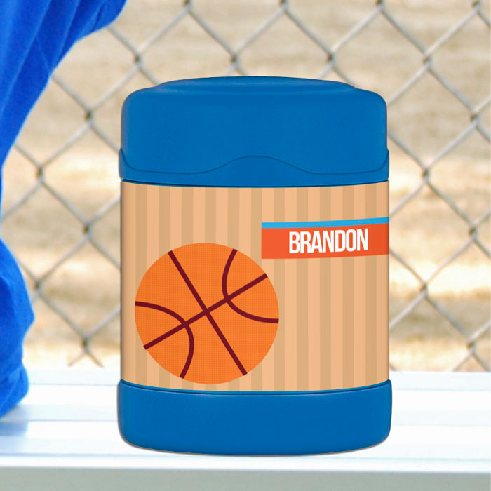 Basketball Fan Boy Thermos Food Jar
