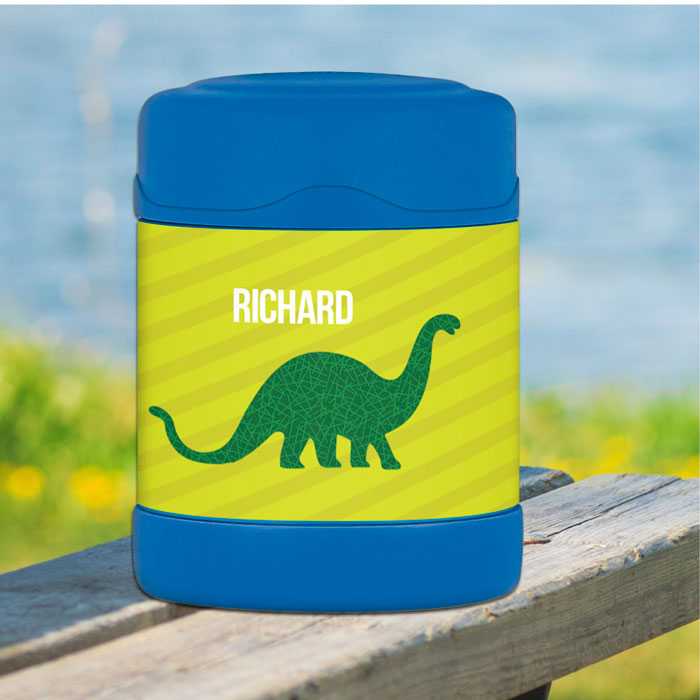 Dino and Me Green Thermos Food Jar
