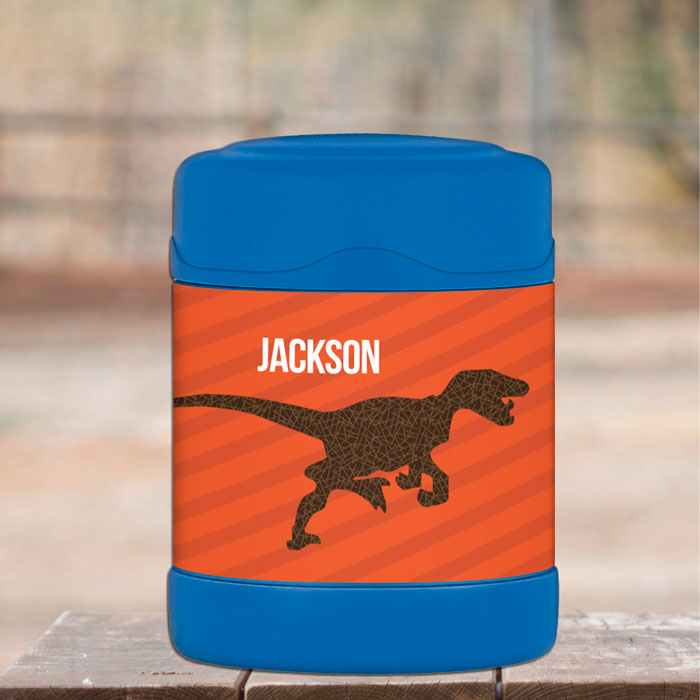 Dino and Me Orange Thermos Food Jar