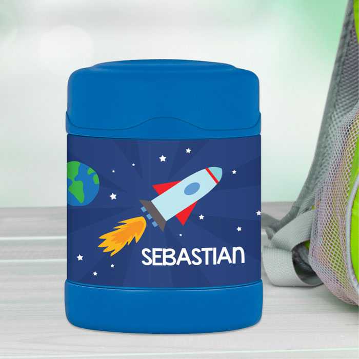 Rocket on the Sky Thermos Food Jar