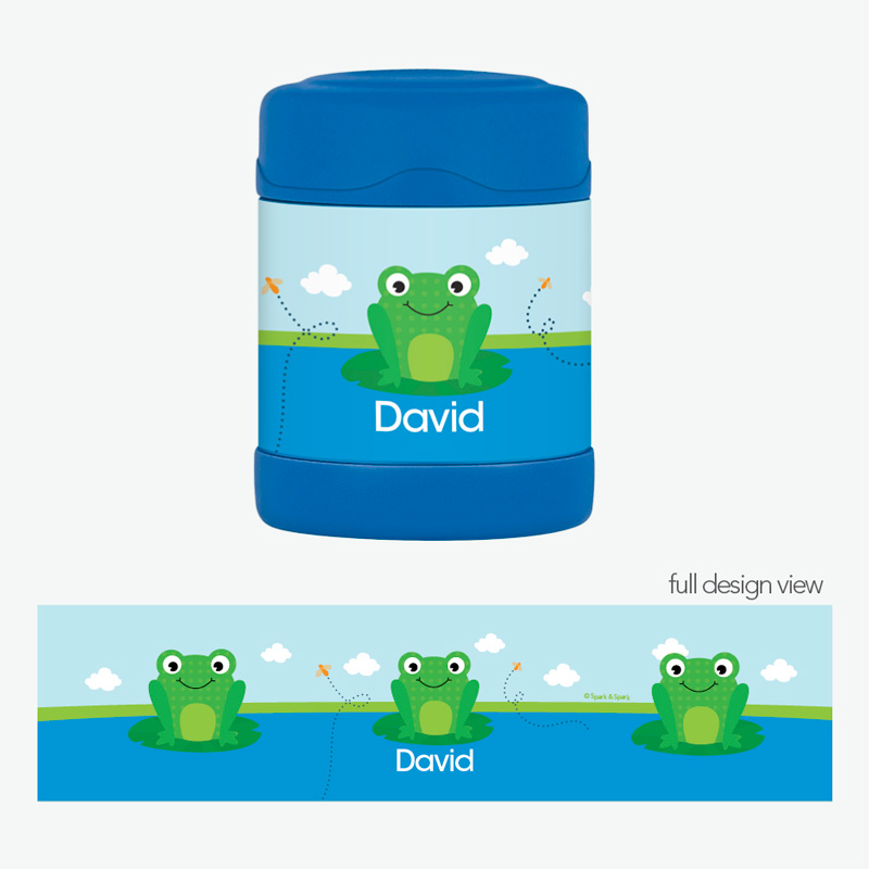 Cute Smiley Frog Thermos Food Jar