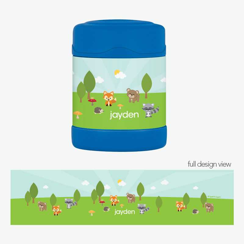 Cute Animals in the Forest Thermos Food Jar