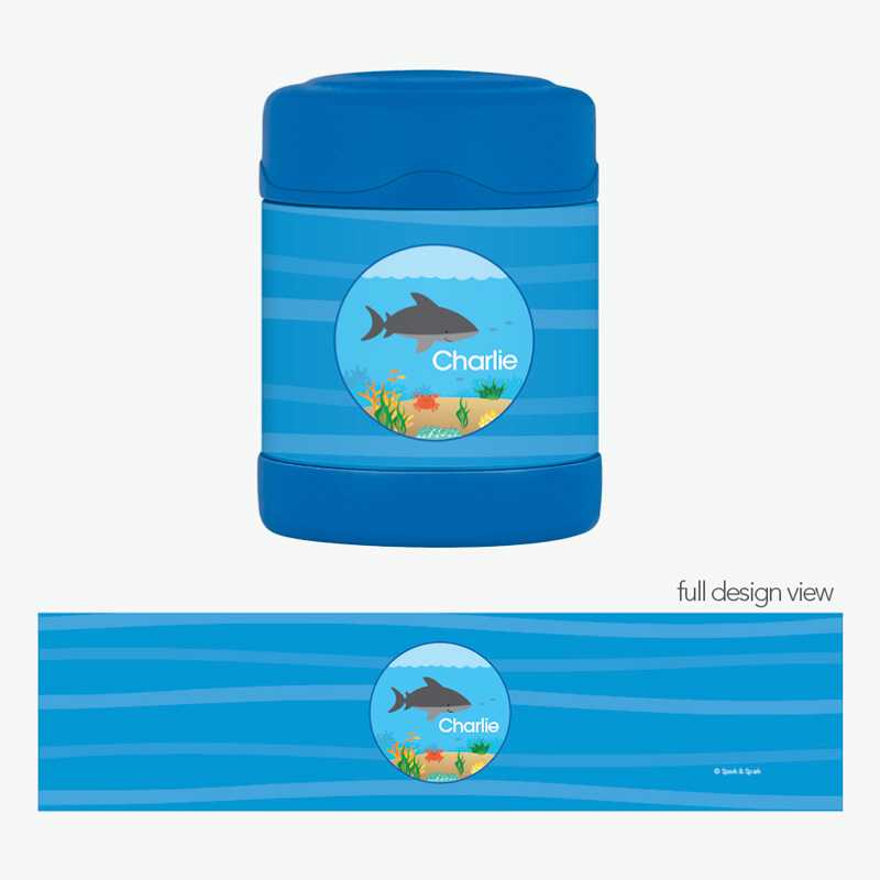 Shark Waves Thermos Food Jar