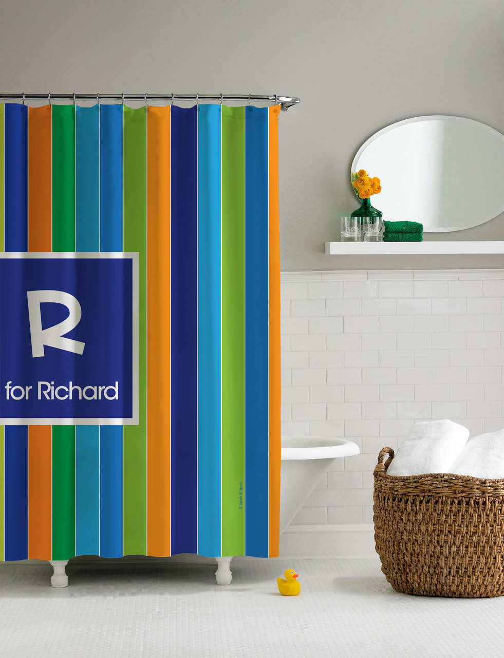 Bold Stripes Shower Curtain