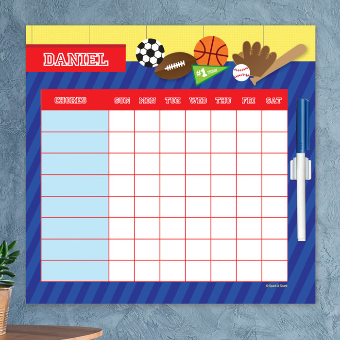 My Love For Sports Chore Chart