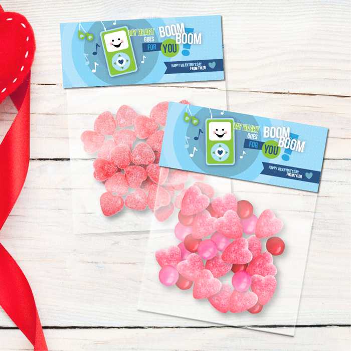 Blue Boom Boom for You Treat Bags