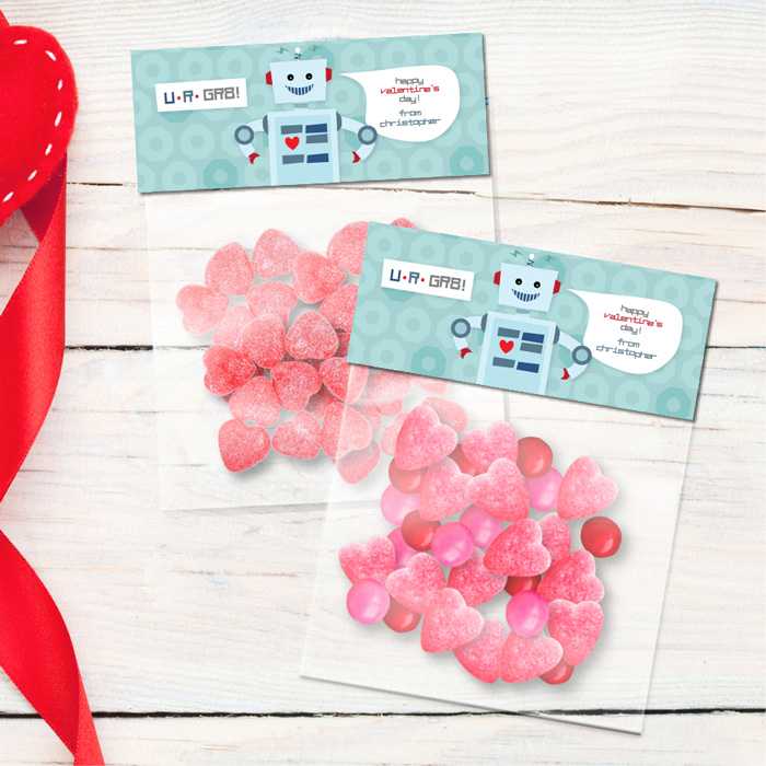 Robot Love Treat Bags
