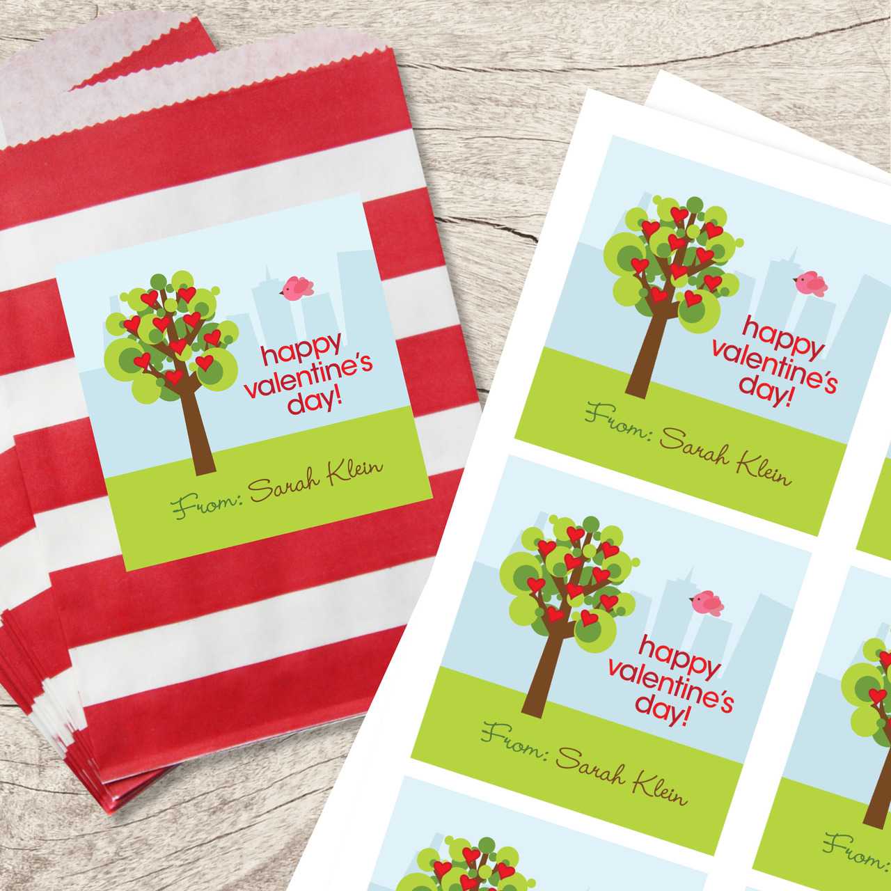 A Tree of Love Square Label