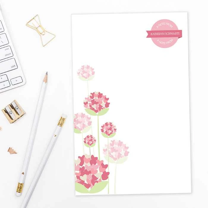 Poms Poms Circle Custom Notepad