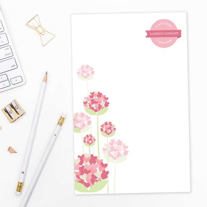 Poms Poms Circle Custom Notepad