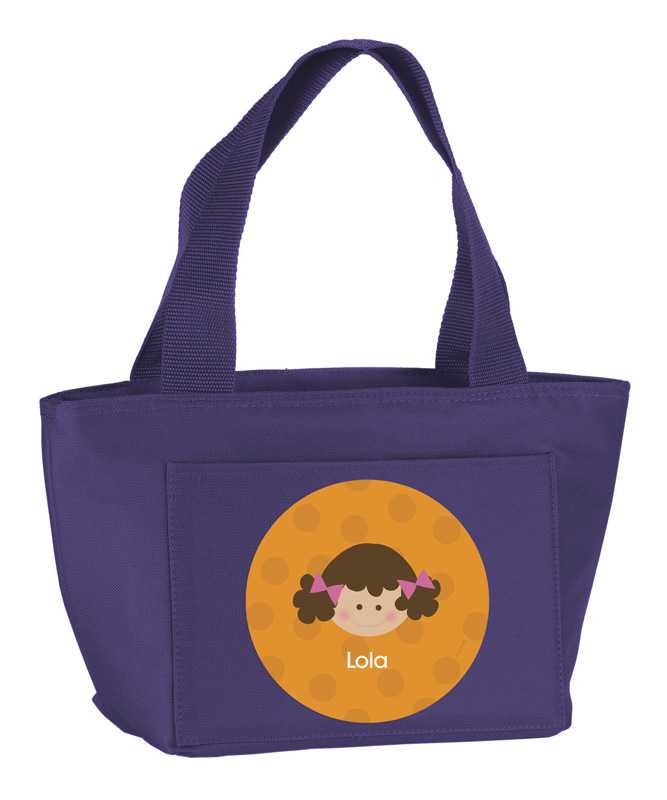 Just Like Me Girl Orange Kids Lunch Tote