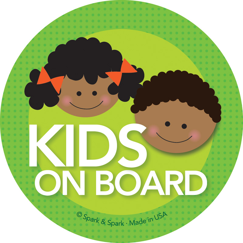 On Board Sign Afr. Amer. Kids
