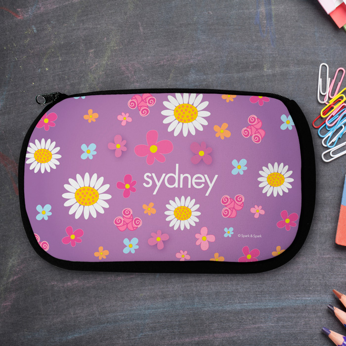 Field of Flowers Purple Pencil Case