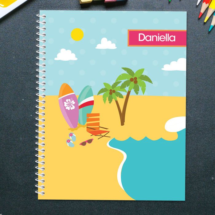 Fun at the Beach Kids Notebook