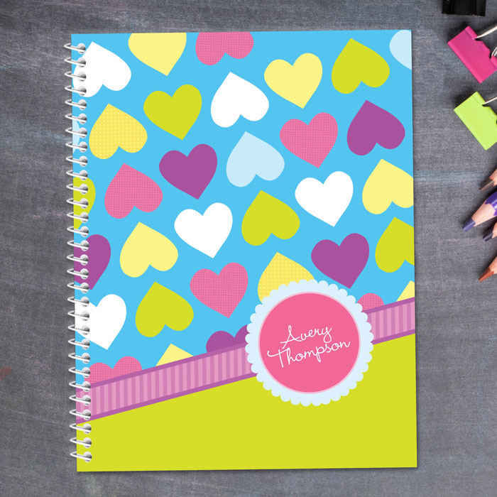 Happy Hearts Notebook