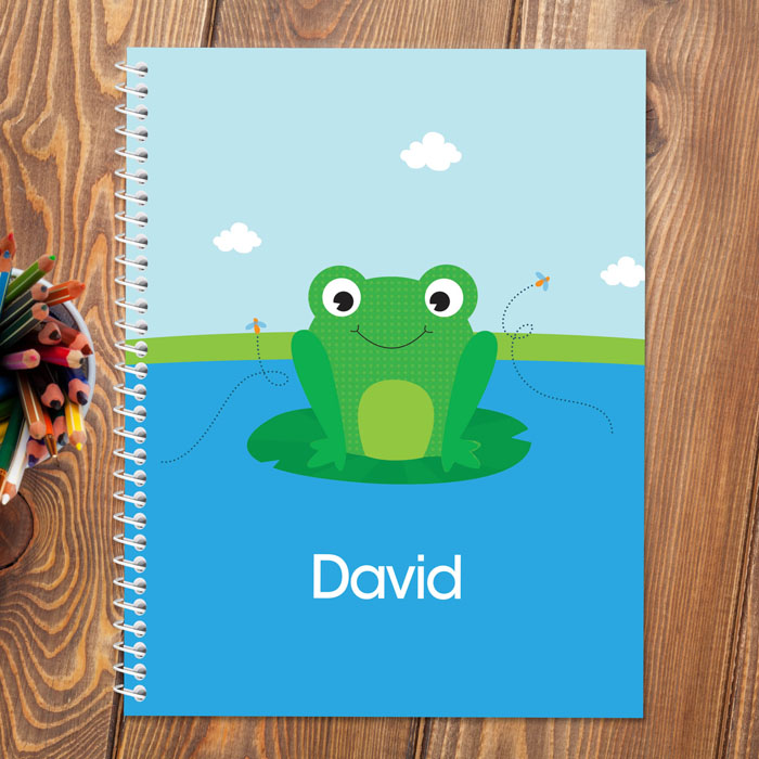 Cute Smiley Frog Kids Notebook