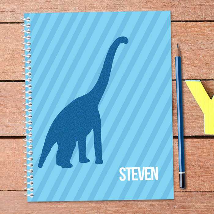 Dino and Me Blue Kids Notebook