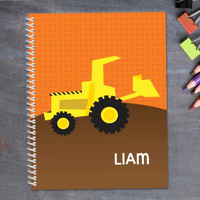 Fun Tractor Kids Notebook
