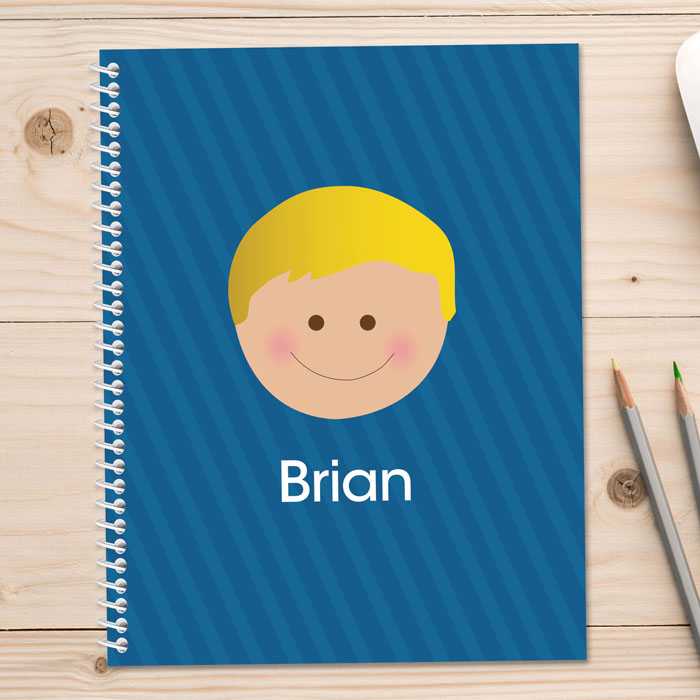 Just Like Me Boy Blue Kids Notebook