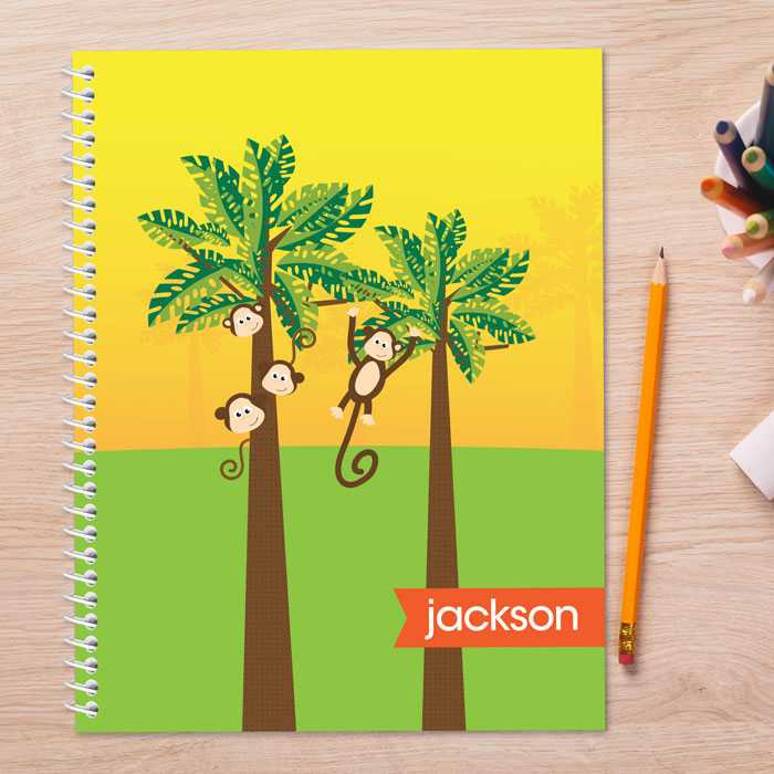Monkeys in the Jungle Kids Notebook
