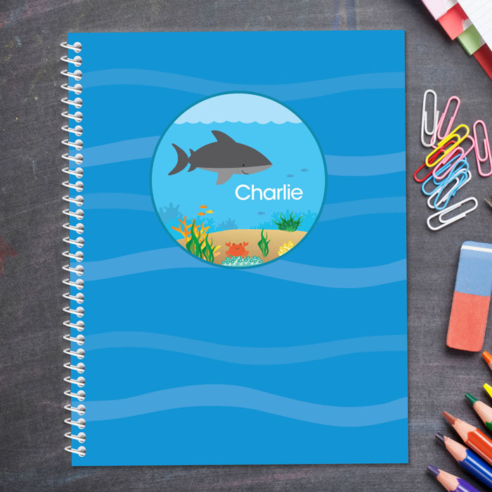 Shark Waves Kids Notebook