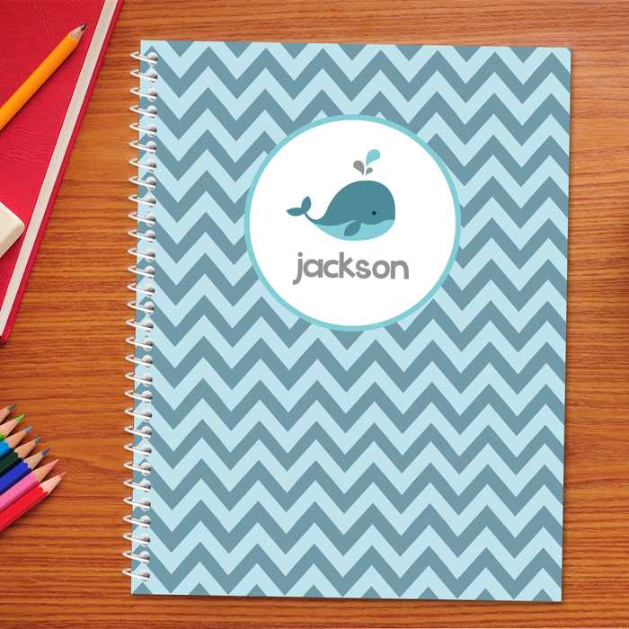 Sweet Little Blue Whale Kids Notebook