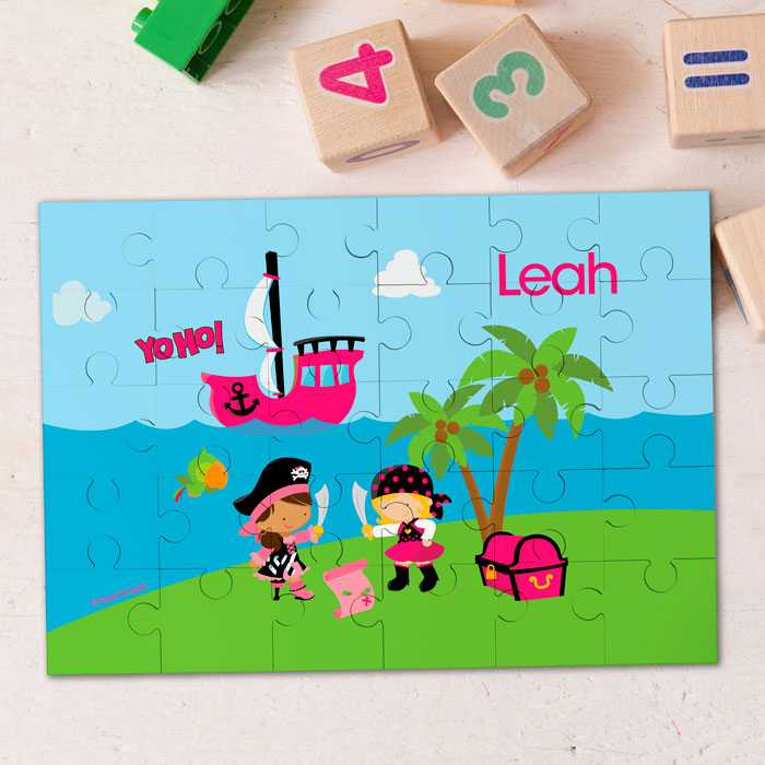 Yo Ho Pirate Girl Personalized Puzzles