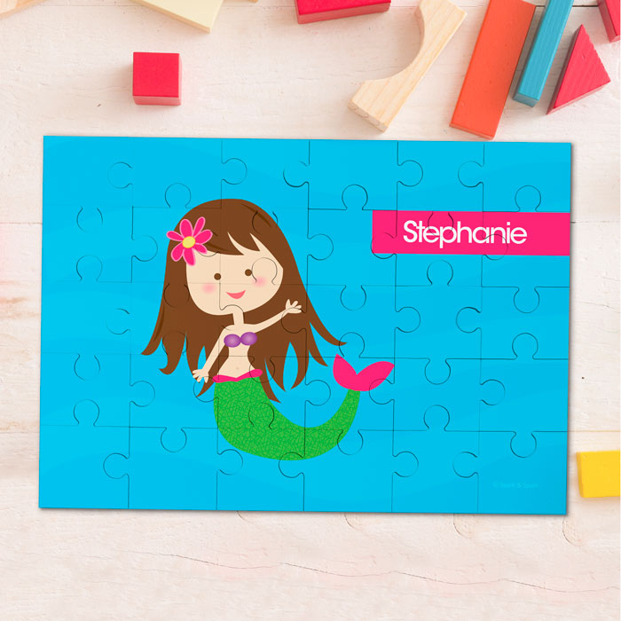 Cute Mermaid Personalized Puzzles