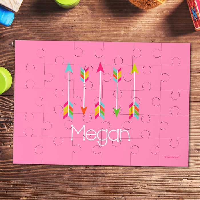 Colorful Arrows Personalized Puzzles