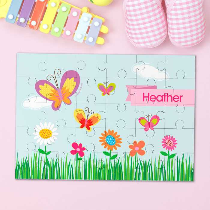 A Butterfly Field Personalized Puzzles
