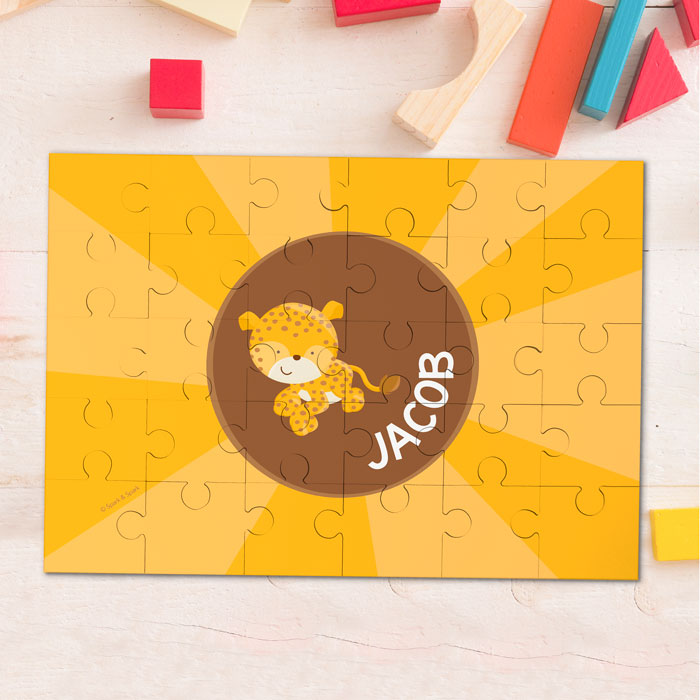 Cute baby cheetah Personalized Puzzles